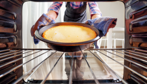 bolo diminui de tamanho quando sai do forno